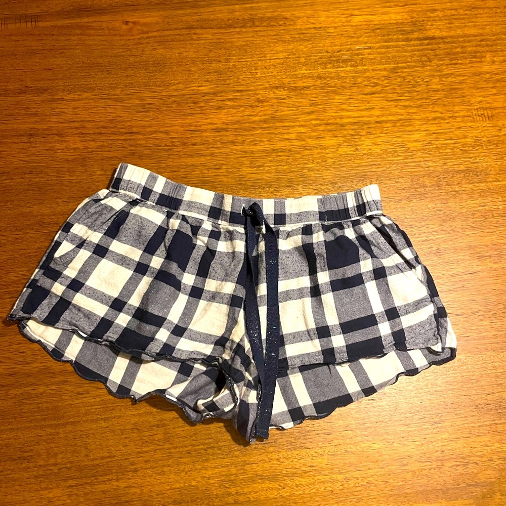 Dual pair sleepy shorts plaid and tan 1sfa